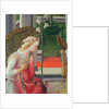 The Annunciation, detail of the Angel Gabriel by Fra Filippo Lippi