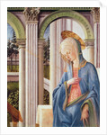 The Annunciation, detail of the Virgin Mary by Fra Filippo Lippi