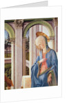 The Annunciation, detail of the Virgin Mary by Fra Filippo Lippi