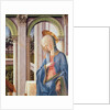 The Annunciation, detail of the Virgin Mary by Fra Filippo Lippi