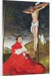 Albert, Cardinal Elector of Mainz at the foot of the Cross by Lucas the Elder Cranach