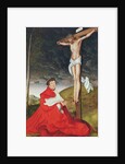 Albert, Cardinal Elector of Mainz at the foot of the Cross by Lucas the Elder Cranach