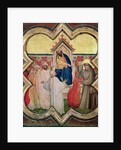 The Trial by Fire, St. Francis offers to walk through fire, to convert the Sultan of Egypt in 1219 by Taddeo Gaddi