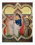 The Trial by Fire, St. Francis offers to walk through fire, to convert the Sultan of Egypt in 1219 by Taddeo Gaddi