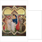 The Trial by Fire, St. Francis offers to walk through fire, to convert the Sultan of Egypt in 1219 by Taddeo Gaddi