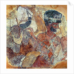 A priest leading a bull to sacrifice by Mesopotamian