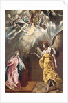 The Annunciation by El (1541-1614) Greco