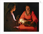 The Newborn Child, late 1640s by Georges de la Tour