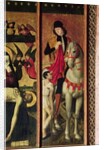 St. Martin, left hand panel from a triptych depicting Pieta between St. Martin and St. Catherine, 1475 by Ludovico Brea