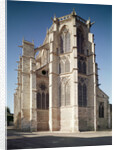 View of the chevet of the church, built 1260-1320 by School French