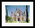 View of the facade of the Church of St. Pierre, 1150-75 by French School