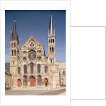 Principal facade of the abbey by French School