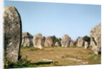 Alignment of standing stones, Megalithic Period, 4th-3rd millennium BC by Prehistoric Prehistoric