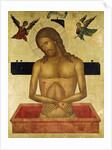 Icon depicting Christ in the tomb by Greek School