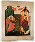 Icon depicting the Annunciation, Novgorod School by Russian School