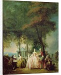 Promenade at Longchamp, c.1760 by Gabriel de Saint-Aubin
