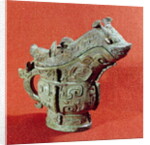 Ritual 'kuang' wine mixer in the shape of a monster, Shang Dynasty by School Chinese
