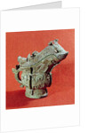 Ritual 'kuang' wine mixer in the shape of a monster, Shang Dynasty by School Chinese