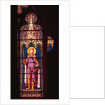 Window depicting Ferdinand d'Orleans as St. Ferdinand Sevres Workshop by Jean Auguste Dominique Ingres