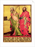 SS. Bartholomew and Thomas, right hand panel from the Epitaph of Jan of Jeran, 1395 by Bohemian School