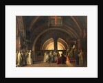 The Inauguration of Jacques de Molay into the Order of Knights Templar in 1295, 19th century by Francois-Marius Granet