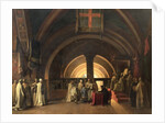 The Inauguration of Jacques de Molay into the Order of Knights Templar in 1295, 19th century by Francois-Marius Granet