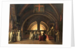 The Inauguration of Jacques de Molay into the Order of Knights Templar in 1295, 19th century by Francois-Marius Granet