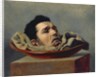 Guillotined head of a parricide executed at Puy in 1825 by Francois Gabriel de Becdelievre