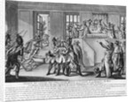 Bonaparte protected by two grenadiers during the session in St.Cloud, 19 brumaire an 8, c.1800 by French School