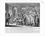 Bonaparte protected by two grenadiers during the session in St.Cloud, 19 brumaire an 8, c.1800 by French School