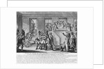 Bonaparte protected by two grenadiers during the session in St.Cloud, 19 brumaire an 8, c.1800 by French School