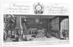 The only manufacture in France of good razors of melted steel in the same manner as that of Sheffield in England, Yorkshire, late 18th century by French School