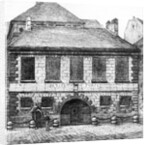 Entrance of the prison 'La Petite Force', rue Pavee in Paris, 1850 by French School