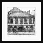 Entrance of the prison 'La Petite Force', rue Pavee in Paris, 1850 by French School