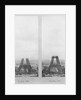 Two views of the construction of the Eiffel Tower, Paris, 14th June and 10th July 1888 by French Photographer