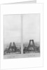 Two views of the construction of the Eiffel Tower, Paris, 14th June and 10th July 1888 by French Photographer