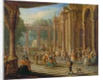 Scene at a Masked Ball by Italian School