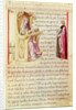 Ms 3054 fol.1 Presentation of the book by Italian School