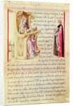 Ms 3054 fol.1 Presentation of the book by Italian School