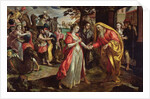 Rebecca Agreeing to Follow Eliezer, c.1562 by Maarten de Vos