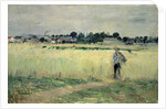 In the Wheatfield at Gennevilliers, 1875 by Berthe Morisot