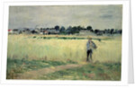 In the Wheatfield at Gennevilliers, 1875 by Berthe Morisot