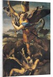 St. Michael Overwhelming the Demon, 1518 by Raphael (1483-1520)