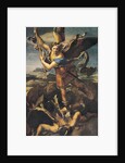 St. Michael Overwhelming the Demon, 1518 by Raphael (1483-1520)