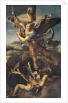 St. Michael Overwhelming the Demon, 1518 by Raphael (1483-1520)