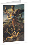 St. Michael Overwhelming the Demon, 1518 by Raphael (1483-1520)