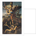 St. Michael Overwhelming the Demon, 1518 by Raphael (1483-1520)