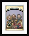 Wooden carvings of SS. John, Andrew and Peter by Nikolaus Hagenauer