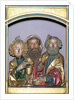 Wooden carvings of SS. John, Andrew and Peter by Nikolaus Hagenauer