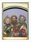 Wooden carvings of SS. John, Andrew and Peter by Nikolaus Hagenauer